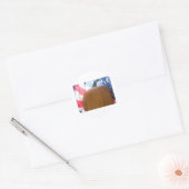 Patriotic Pumpkin Ronde Sticker (Envelop)