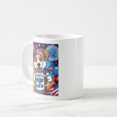 Patriotic Pup Brew Koffiemok (Voorkant links)