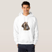 Patriotic Pup Brew' Luxury Watercolor Tee Hoodie (Voorkant volledig)