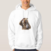 Patriotic Pup Brew' Luxury Watercolor Tee Hoodie (Voorkant)
