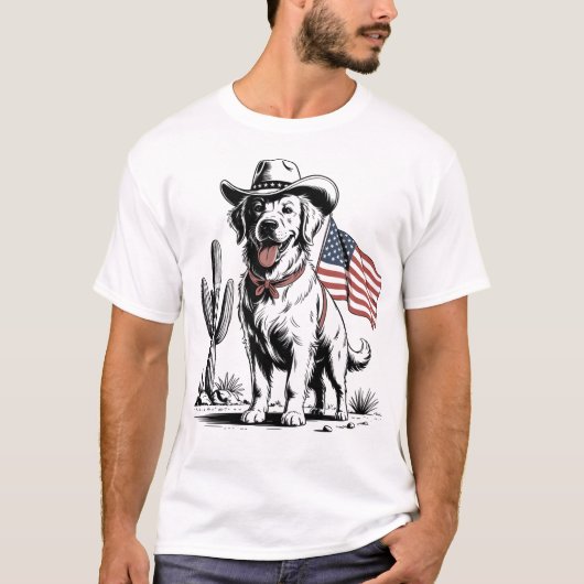 Patriotic Pup T-shirt (Voorkant)