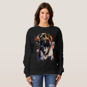 Patriotic Puppy 4th of July USA Independence Day 1 Trui (Voorkant volledig)