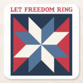 Patriotic Quilt Square Kartonnen Onderzetters (Voorkant)