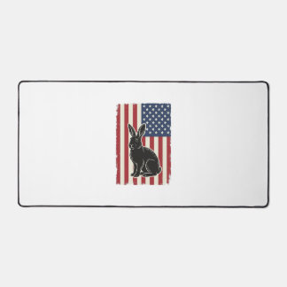 Patriotic Rabbit American Flag Vintage Engraving S Bureaumat