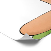 Patriotic Rag Doll Girl Americana Folk Poster (Hoek)