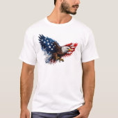 Patriotic Red White and Blue Eagle T-shirt (Voorkant)