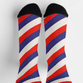 Patriotic Red White and Blue Striped Sokken (Top)