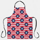 PATRIOTIC RED WHITE BLUE STARS & PATTERNS SCHORT (Voorkant)