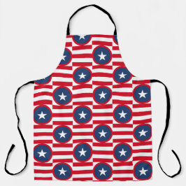 PATRIOTIC RED WHITE BLUE STARS & PATTERNS SCHORT