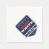 Patriotic Red White & Brew Servet (Voorkant)