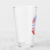 Patriotic Red White & I Do Bridal Shower Welcome Glas (Rechts)