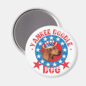 Patriotic Redbone Coonhound Magneet (Voorkant / Achterkant)
