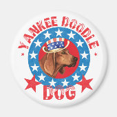 Patriotic Redbone Coonhound Magneet (Voorkant)