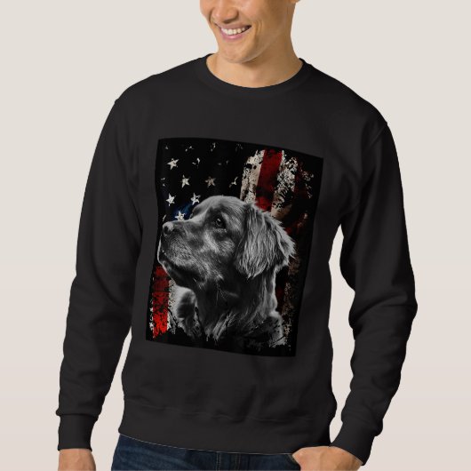 Patriotic Retriever     Tee Trui (Voorkant)