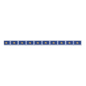 Patriotic Ribbon with Flag of Quebec City Grosgrain Lint (Voorkant)
