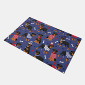 Patriotic Rottweiler Pattern Doormat Deurmat (Schuin)