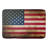 Patriotic Rustic American Flag Badmat (Voorkant)