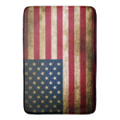 Patriotic Rustic American Flag Badmat (Voorkant Verticaal)
