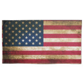 Patriotic Rustic American Flag Kussensloop (Voorkant)