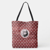 *~* Patriotic Rustic Barnwood Stars Bald Eagle Tote Bag (Achterkant)
