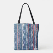 *~* Patriotic Rustic Barnwood Stars Bald Eagle Tote Bag (Achterkant)