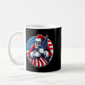 Patriotic Santa Claus For Men Women Usa Flag Chris Koffiemok (Links)