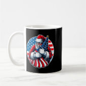 Patriotic Santa Claus For Men Women Usa Flag Chris Koffiemok (Links)