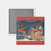 Patriotic Santa Magneet (Voorkant / Achterkant)