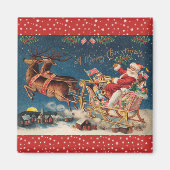 Patriotic Santa Magneet (Voorkant)