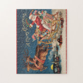 Patriotic Santa Merry Kerstmis Puzzle Legpuzzel (Verticaal)