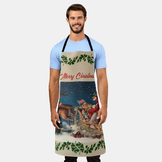 Patriotic Santa Schort (Gedragen)