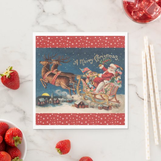 Patriotic Santa Servet (Insitu)