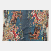 Patriotic Santa Theedoek (Horizontaal)