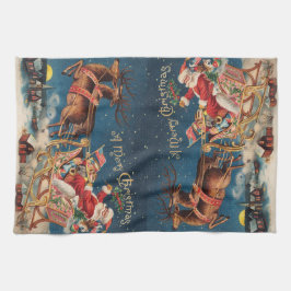 Patriotic Santa Theedoek