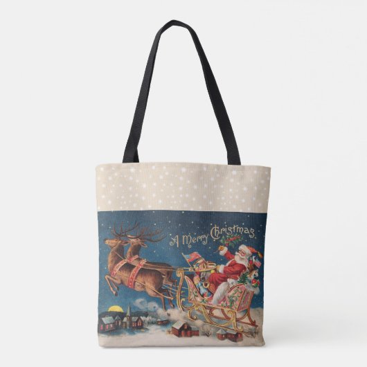 Patriotic Santa Tote Bag (Achterkant)