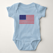Patriotic Sasquatch Bigfoot Romper (Voorkant)