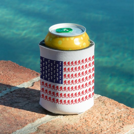 Patriotic Sasquatch Blikjeskoeler (Insitu Zwembad)