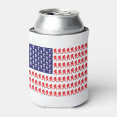 Patriotic Sasquatch Blikjeskoeler (Blikje Voorkant)