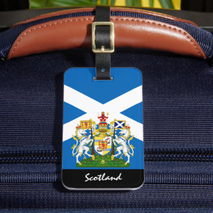 Patriotic Scotland Bagagelabels, Schotse vlag Bagagelabel