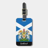 Patriotic Scotland Bagagelabels, Schotse vlag Bagagelabel (Voorkant verticaal)