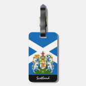 Patriotic Scotland Bagagelabels, Schotse vlag Bagagelabel (Achterkant verticaal)