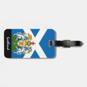 Patriotic Scotland Bagagelabels, Schotse vlag Bagagelabel (Achterkant horizontaal)