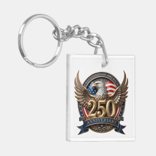 PATRIOTIC - See Back - Keychain (Voorkant Links)