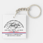 PATRIOTIC - See Back - Keychain (Achterkant)