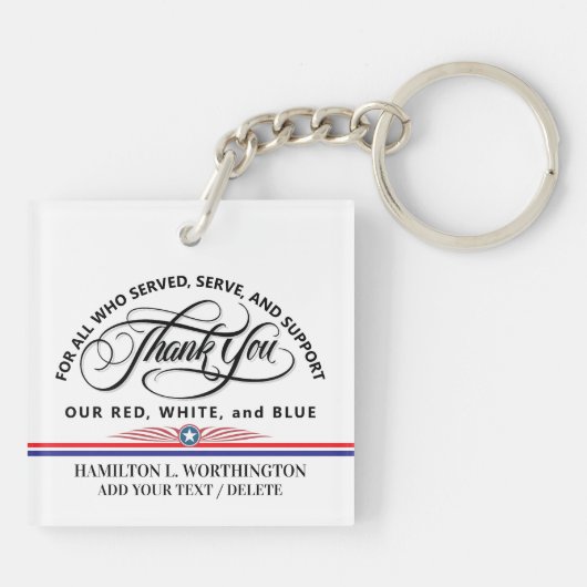 PATRIOTIC - See Back - Keychain (Achterkant)