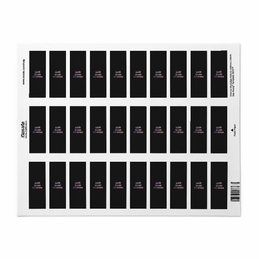 Patriotic Sentinel Return Address Labels - Bold (Full Sheet)