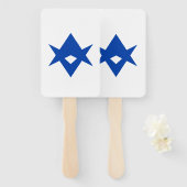 Patriotic set of hand fans, flag of Toyota City Handwaaier (Voorkant en achterkant)