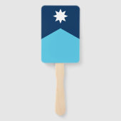 Patriotic set of hand fans with flag of Minnesota Handwaaier (Achterkant)