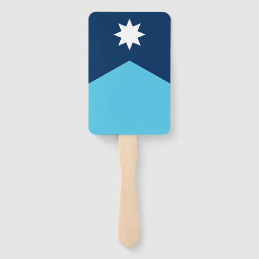 Patriotic set of hand fans with flag of Minnesota Handwaaier (Achterkant)