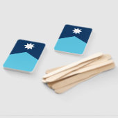 Patriotic set of hand fans with flag of Minnesota Handwaaier (Niet-gemonteerd)